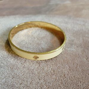 Kate Spade White & Gold Bangle